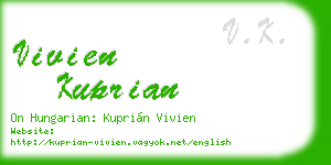 vivien kuprian business card
